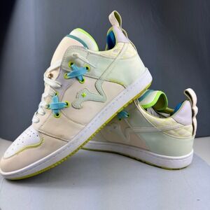 SIA Collective Low Top Sneakers Mens Size 14 Cream Lime Mint Streetwear Rare